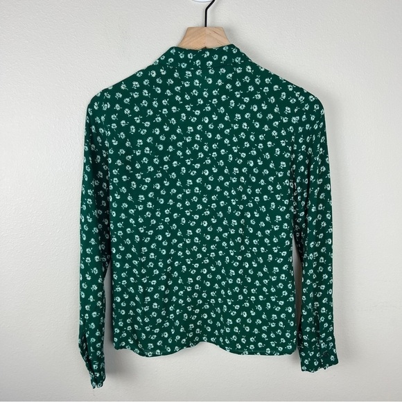 Reformation Violet Blouse Rosemary Green - Picture 3 of 5